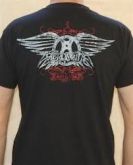 Camiseta do Aerosmith estampa nas costas