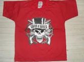 Camiseta do Guns 'N' Roses