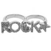Anel duplo de rock