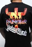 Camiseta de  Judas Priest detalhe nas costas