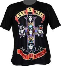 Camiseta do Guns 'N' Roses
