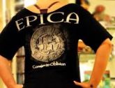 Camiseta do Epica com estampa nas costas
